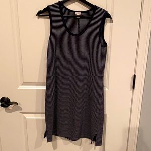 J. Crew navy striped dress size xs